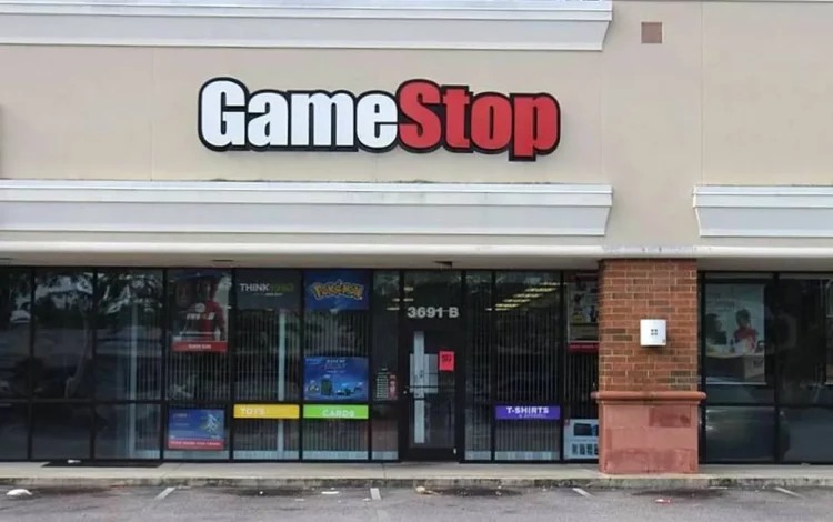 acções, de GameStop, ações, de GME, acções, da varejista, de jogos, eletrônicos;