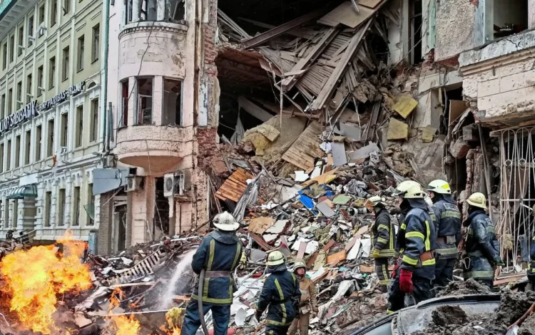 norte de Kharkiv, regiões de combates, linha da frente;