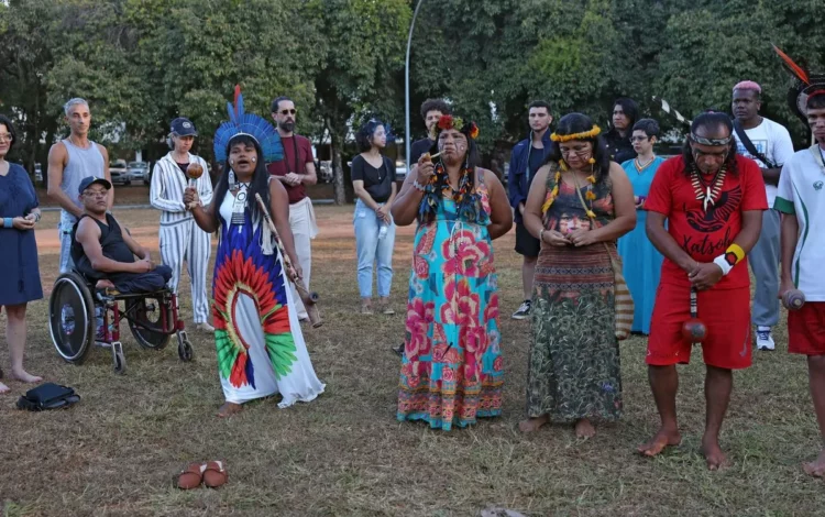 apresentar, dança, ocupar, Brasília.