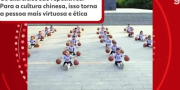 educação física na China;