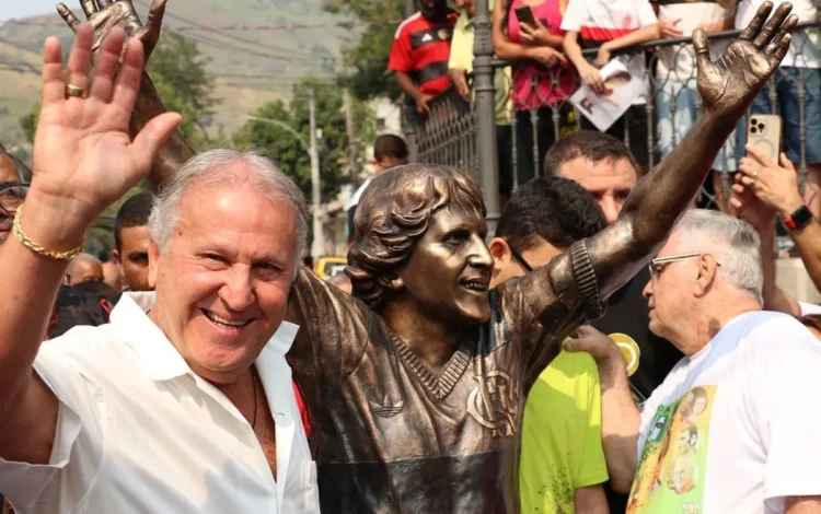 ídolo, do futebol, brasileiro, craque, do Flamengo;